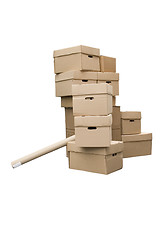 Image showing cardboard boxes