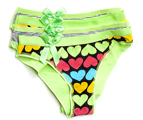 Image showing Green feminine panties