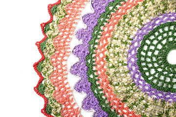 Image showing Knitted varicoloured napkin