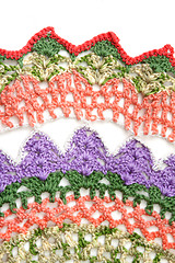 Image showing Knitted varicoloured napkin