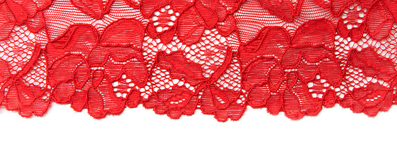Image showing Red lace