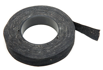 Image showing Electric tape, sticky blackenning