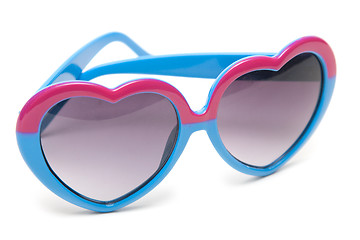 Image showing Sunglasses in form heart