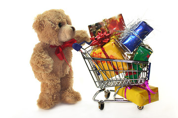 Image showing Christmas shopping