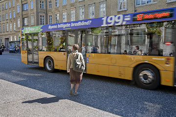 Image showing Bus passing by Aarhus