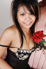 Image showing Asian girl in lingerie.