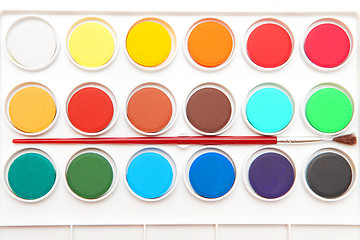 Image showing Colorful paints