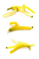 Image showing three banana peels