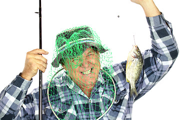 Image showing Fisherman With Net