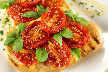 Image showing Baked Tomato Bruschetta