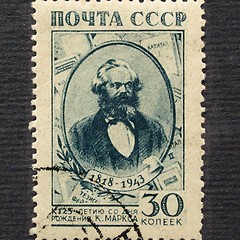 Image showing Karl Marx stamp, USSR, 1943