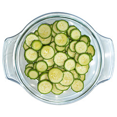 Image showing Courgettes zucchini