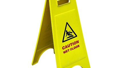 Image showing Wet Floor sign