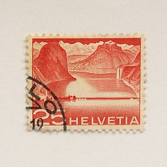 Image showing Swiss stamps