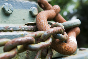 Image showing Old Rusty Chain