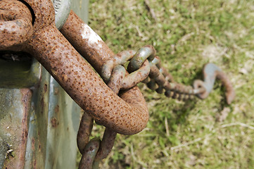 Image showing Old Rusty Chain