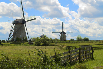 Image showing Dutch Windmills