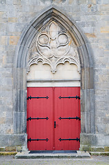 Image showing Old Cathedral Door