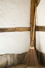 Image showing Old Wooden Broom