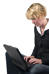 Image showing Laptop Girl