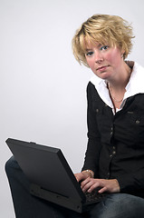 Image showing Laptop Girl