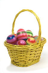 Image showing Easter Eggs In A Basket -4