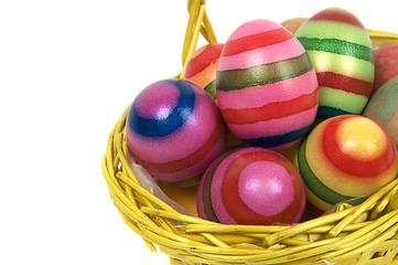 Image showing Easter Eggs In A Basket -5