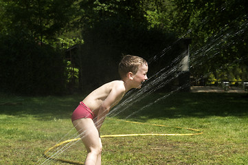 Image showing Playing With Water