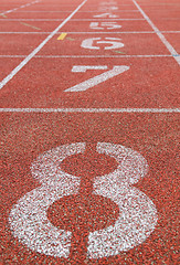 Image showing Starting Lane Of Racetrack