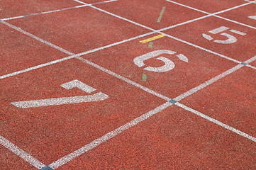 Image showing Starting Lane Of Racetrack