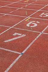 Image showing Starting Lane Of Racetrack