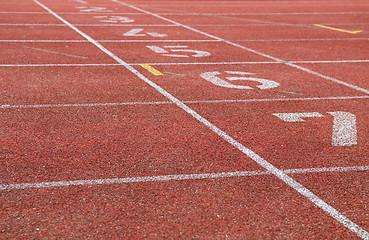 Image showing Starting Lane Of Racetrack