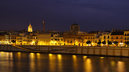 Image showing Seville by night