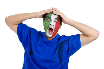 Image showing italian football fan