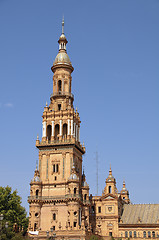 Image showing Plaza de Espana in Seville, Spain