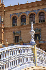 Image showing Plaza de Espana in Seville, Spain