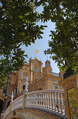 Image showing Plaza de Espana in Seville, Spain