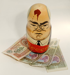 Image showing Mikhail Gorbachev as Russian Nested Doll