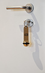 Image showing Old fashioned hotel key