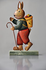 Image showing Easter decoration - marching bunny