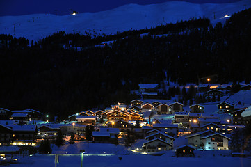 Image showing Ski village night scenario