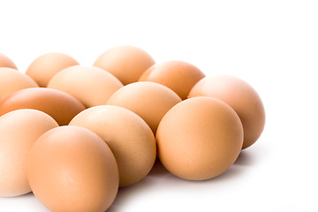 Image showing brown eggs