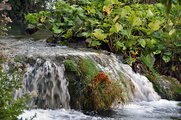 Image showing Small river and waterfall