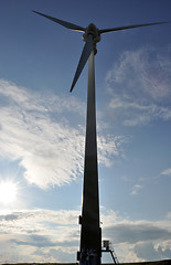 Image showing Wind turbine - alternative energy source