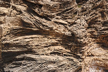 Image showing Wild stone texture of weathered rock