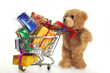 Image showing Christmas shopping