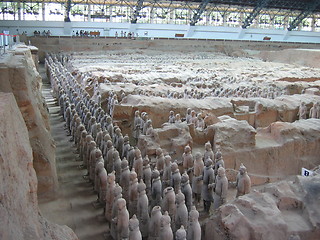 Image showing Terracotta soldiers in China