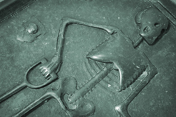 Image showing Spooky gravestone