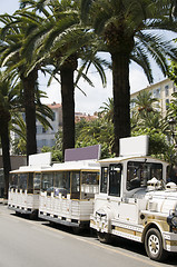 Image showing petit train place fock ajaccio corsica