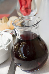 Image showing carafe red wine ajaccio corsica